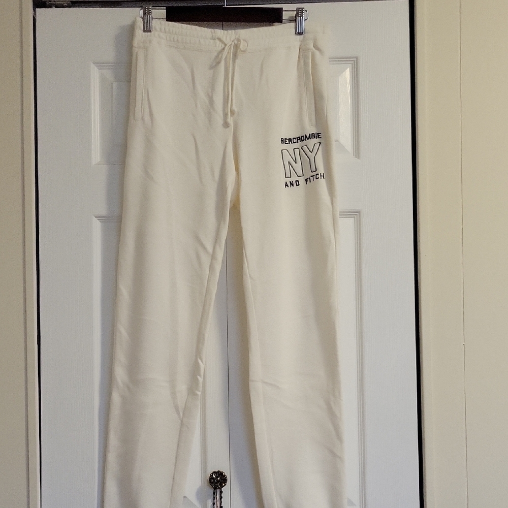 Abercrombie & Fitch Cream Lounge Pants